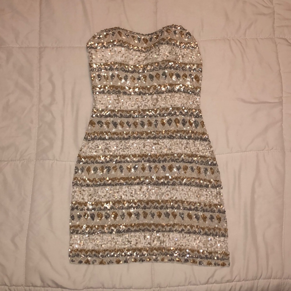 Sequence homecoming dress